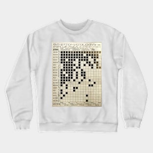 Flu symptoms chart, USA, 1918 (C002/1239) Crewneck Sweatshirt